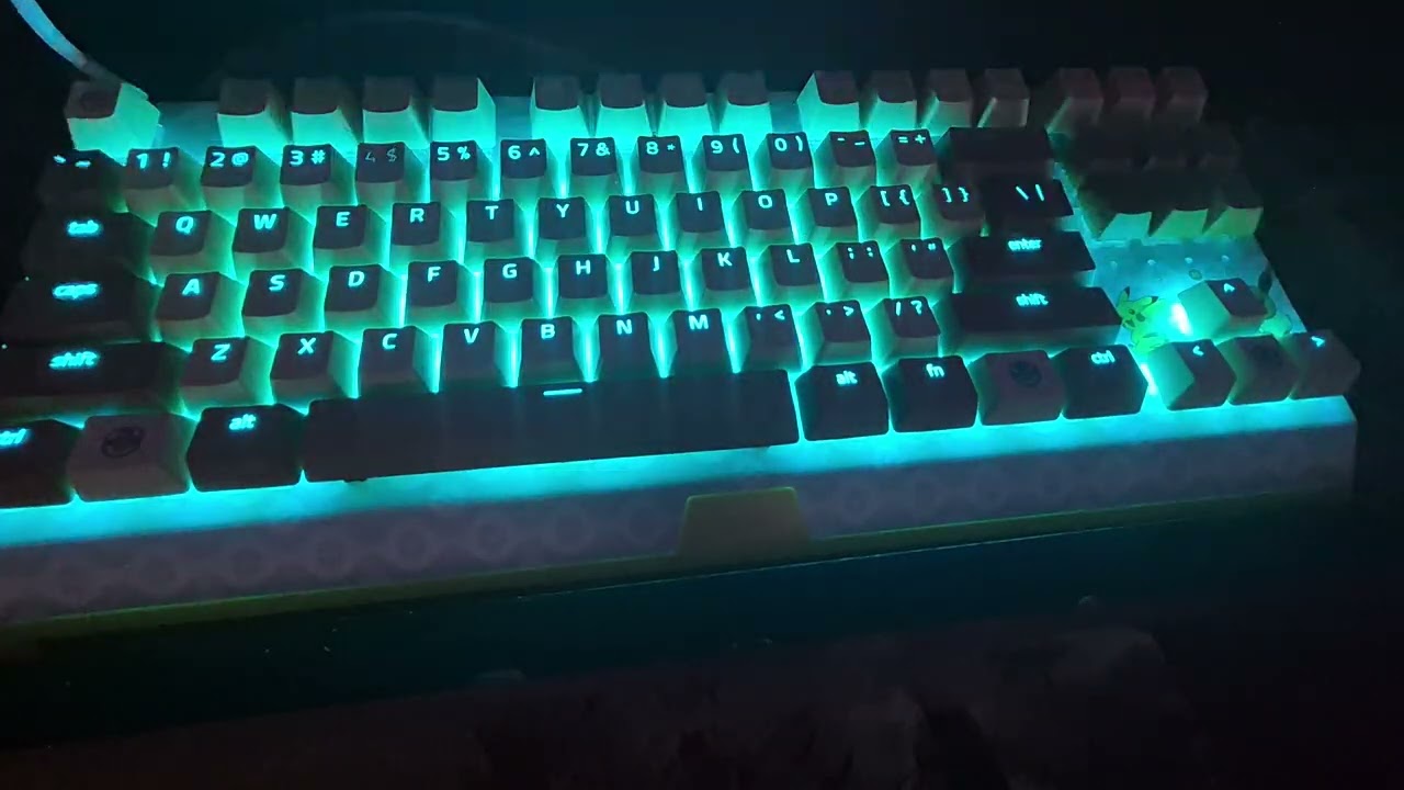 Razer blackwidow v3 tenkeyless pokemon edition audio visualizer