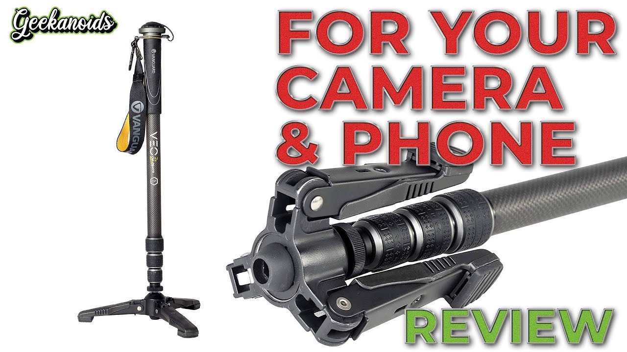 Vanguard VEO 2S CM-264TR Monopod & Smartphone Clip Review - YouTube