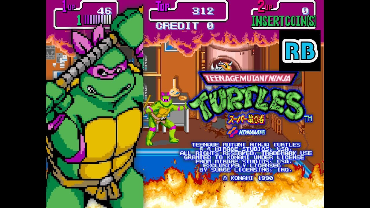 1990 [60fps] Teenage Mutant Ninja Turtles Donatello Hardest Nomiss