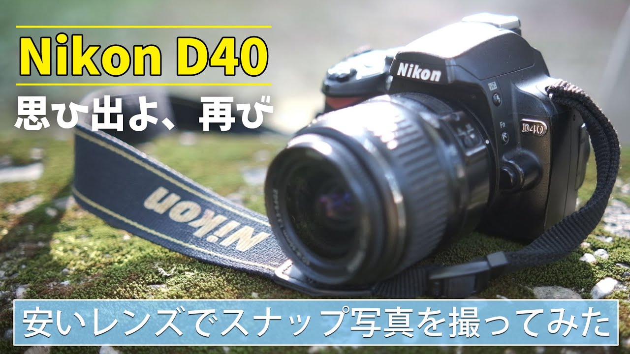 600万画素でもまだ使える !? Nikon D40 と Nikkor 18-55mm F3.5-5.6