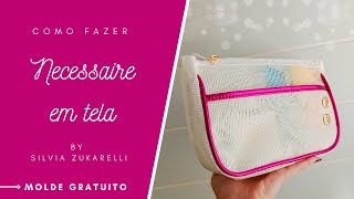 SANET CANVAS TOILETRY BAG - VERY EASY - YouTube