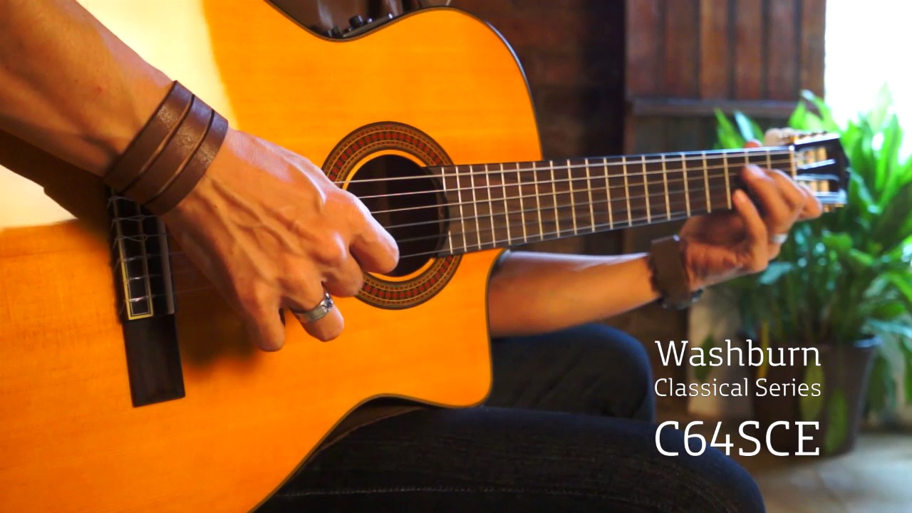Washburn C64SCE Classical Guitar Demo from RHIGO - YouTube