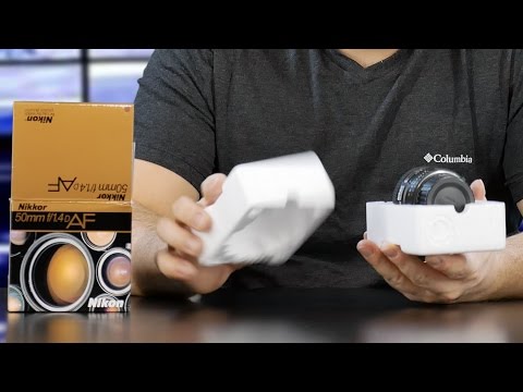 Nikon 50mm f1.4D AF Lens Unboxing & Thoughts on 50mm Lenses - YouTube