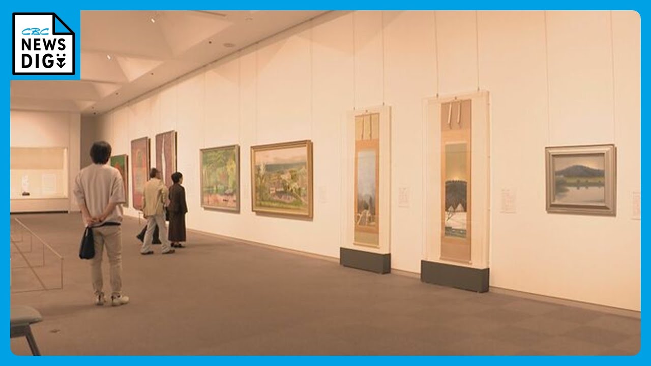 夫婦で文化勲章受章 日本画家と人形作家による作品30点展示 - YouTube