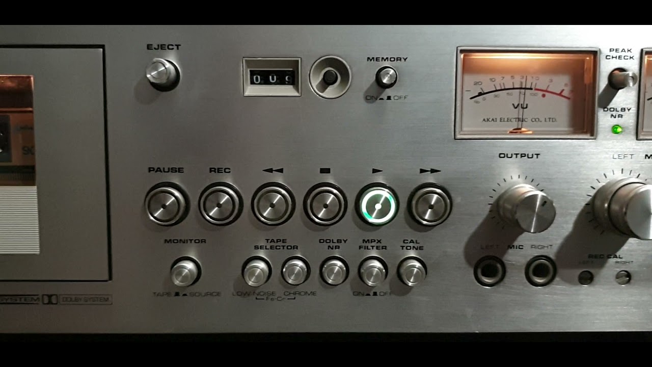 Akai GXC-760D Stereo Cassette Deck - YouTube