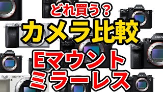 SONY Eマウントミラーレスカメラの選び方 α7RII α9 αRIII αIII α7RIV