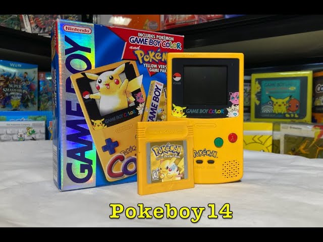 Pokemon Edition Pikachu Gameboy Color with Pokemon Yellow - YouTube