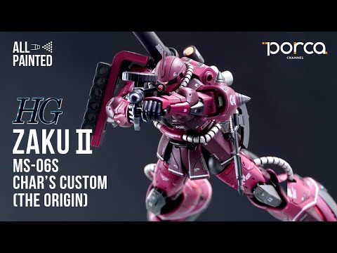 010【ガンプラ全塗装】HG ZAKU II RED COMET Ver. THE ORIGIN（HG