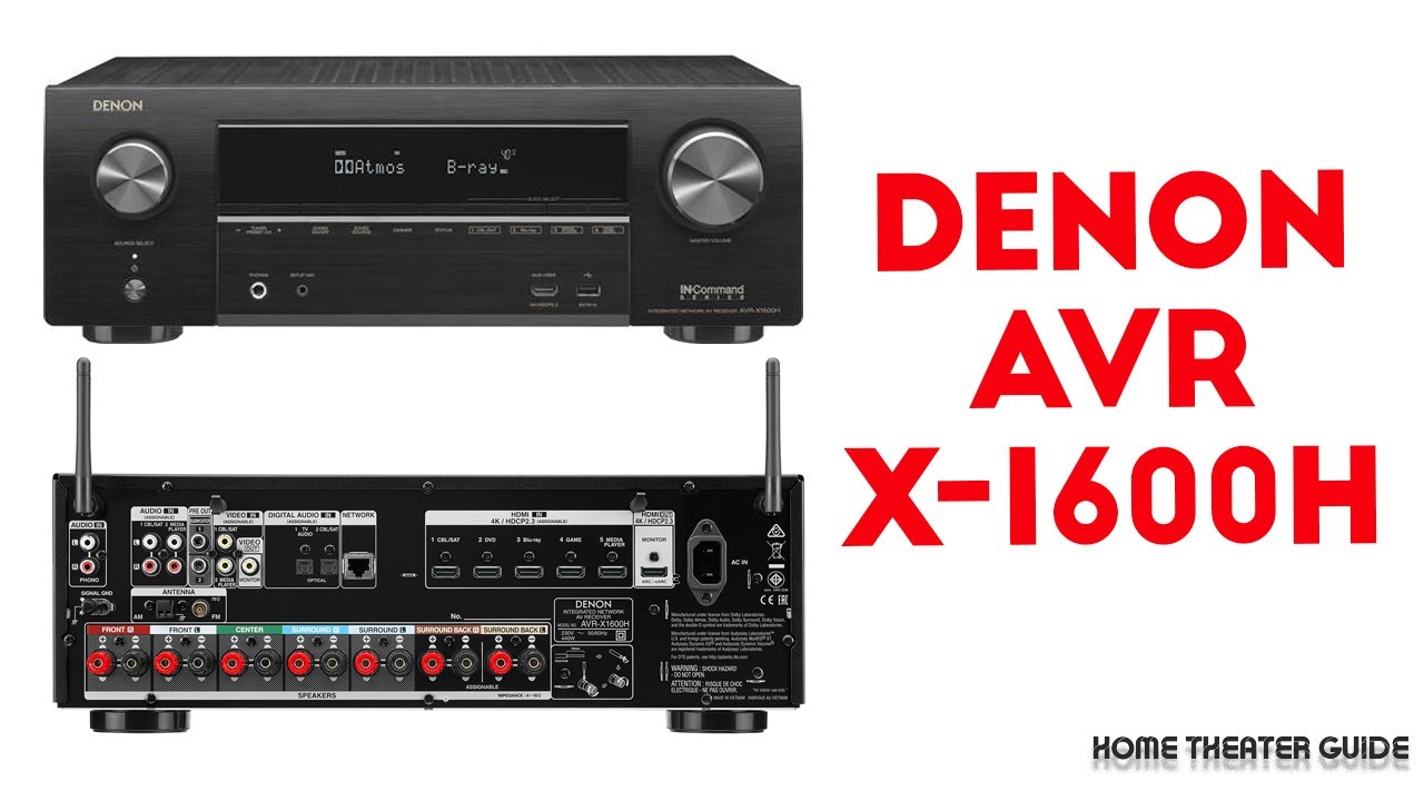 Denon AVR-X1600H Review and setup - YouTube