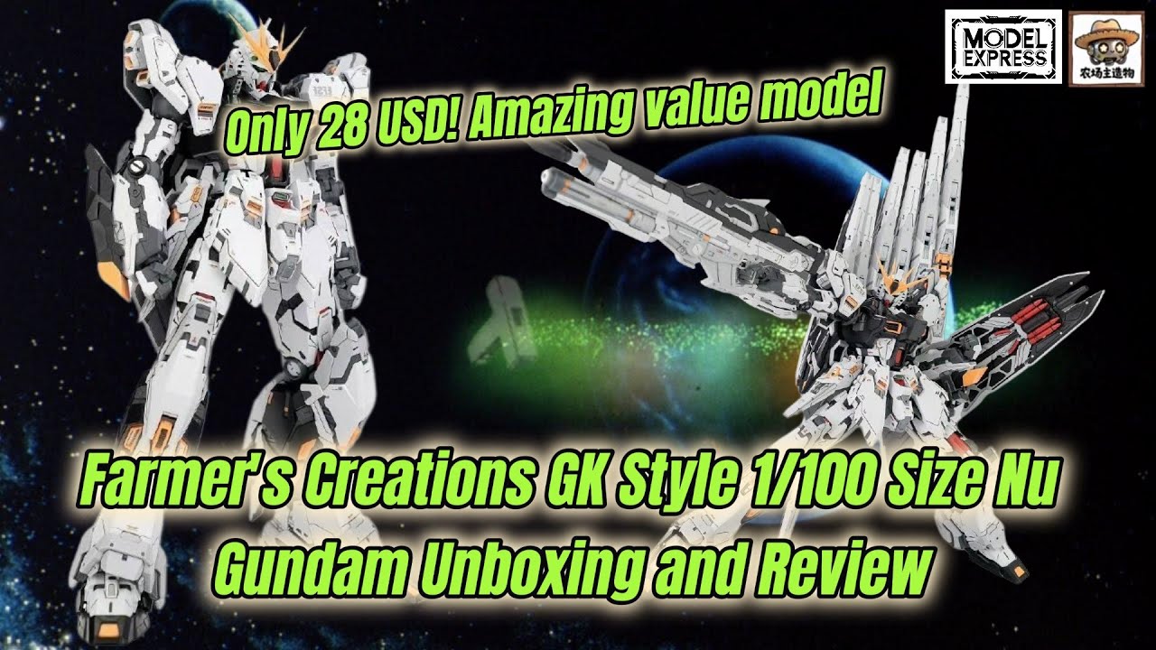 Only 28 USD! Farmer's Creations GK Style 1/100 Size Nu Gundam
