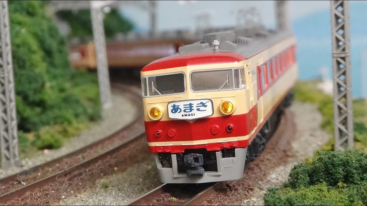 特急 あまぎ［国鉄・157系］【鉄道模型Nゲージ・railway model】 - YouTube