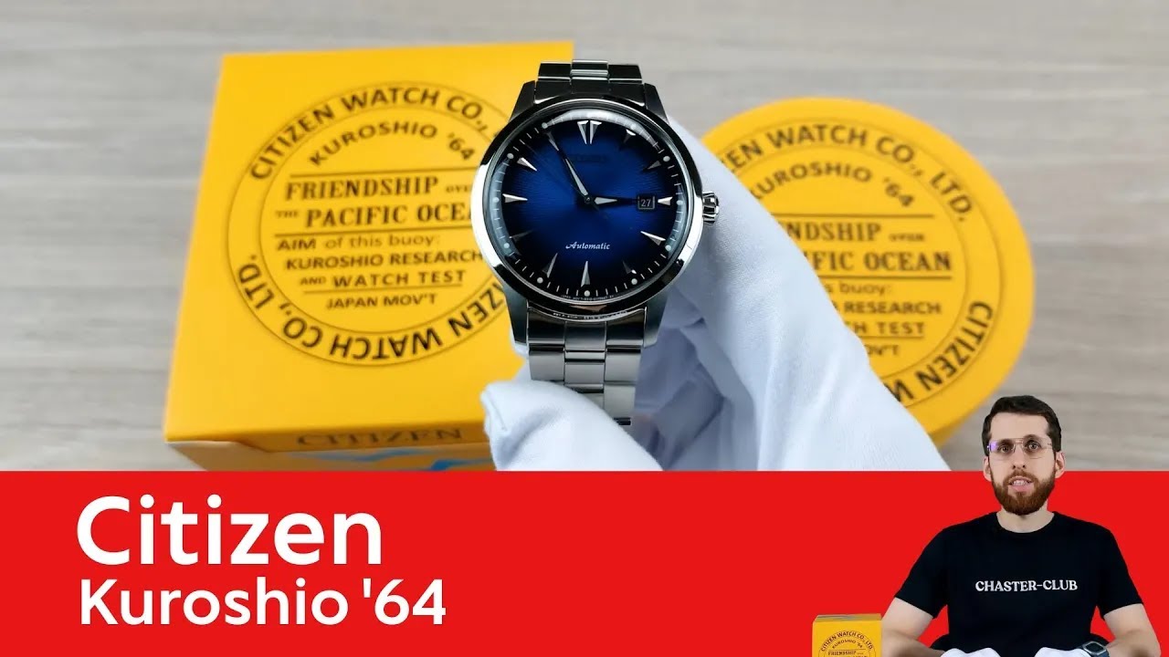Citizen NK0009-82L / Kuroshio '64 / Watch Review / Unboxing - YouTube