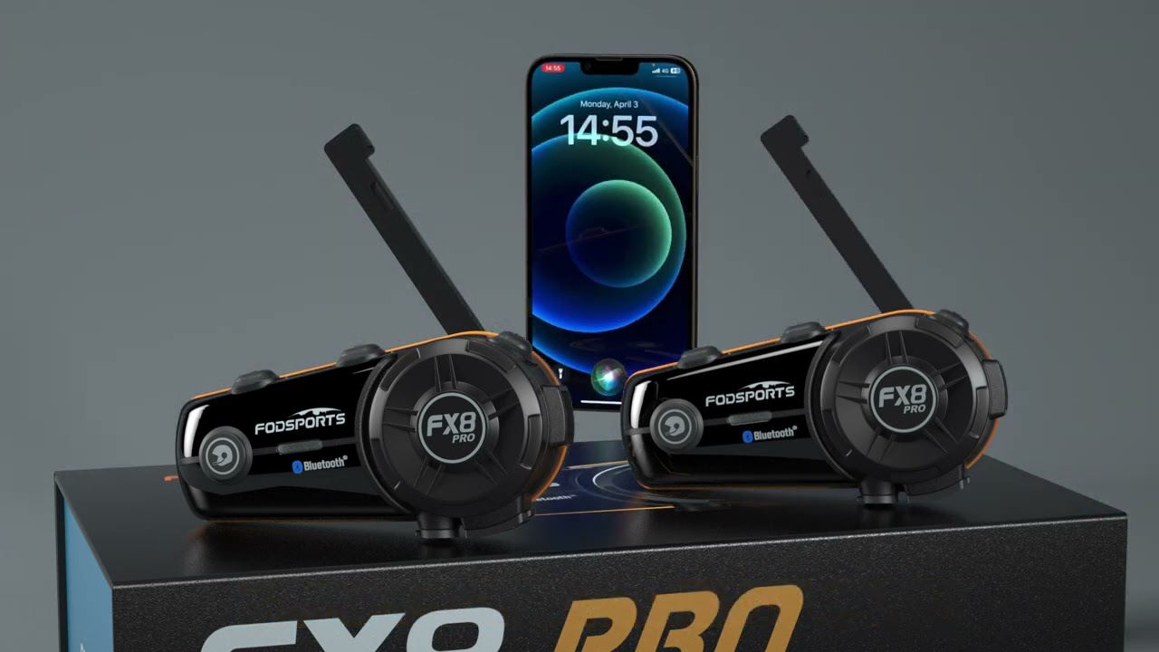 FX8 PRO Dual Bluetooth inercom - 8 Riders Group Intercom