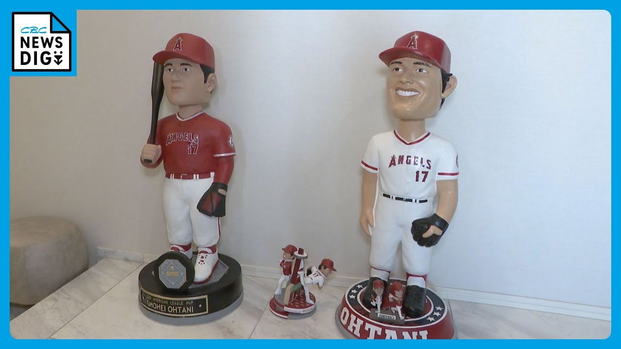 世界で24体しかない！エンゼルス大谷翔平選手の“巨大ボブルヘッド人形