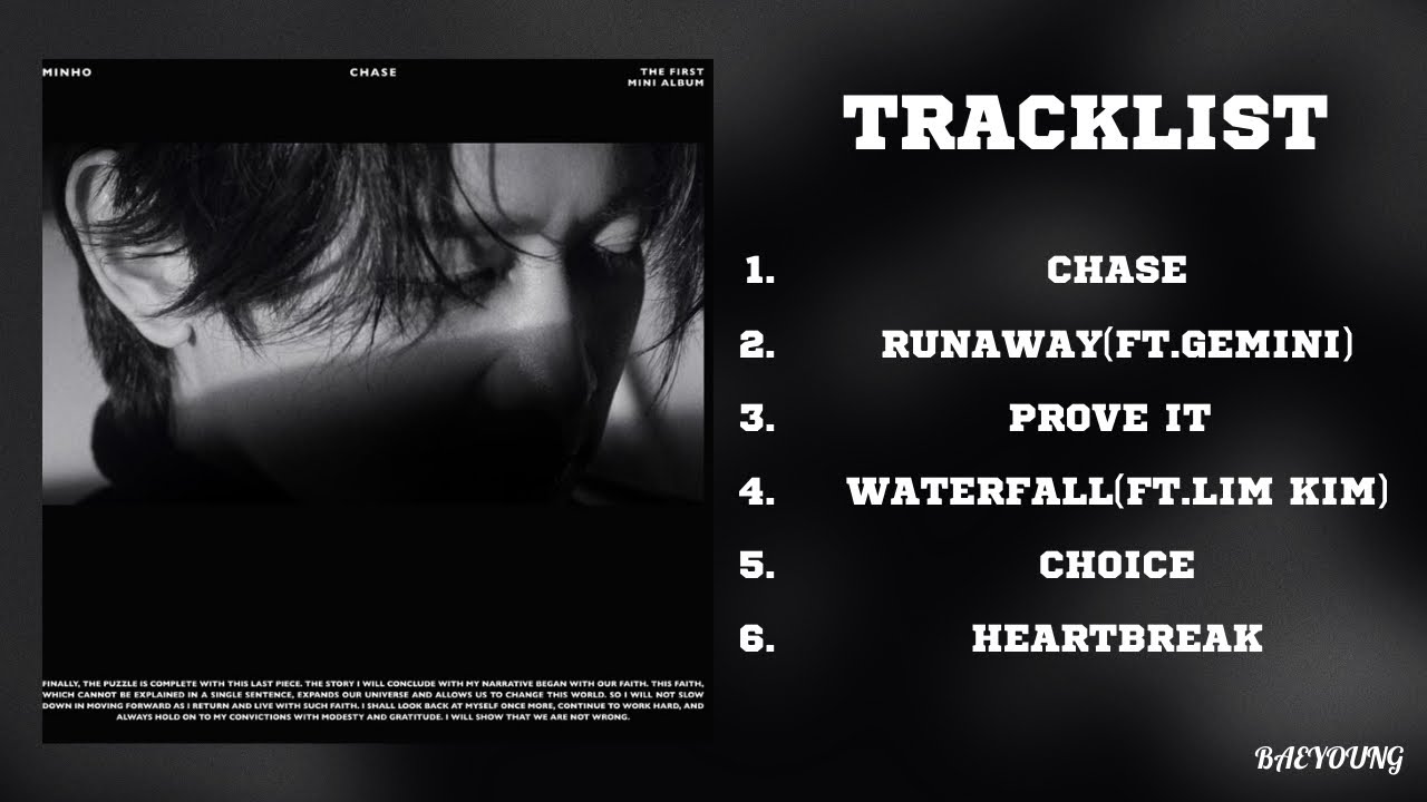 FULL ALBUM] MINHO - CHASE TRACKLIST - YouTube