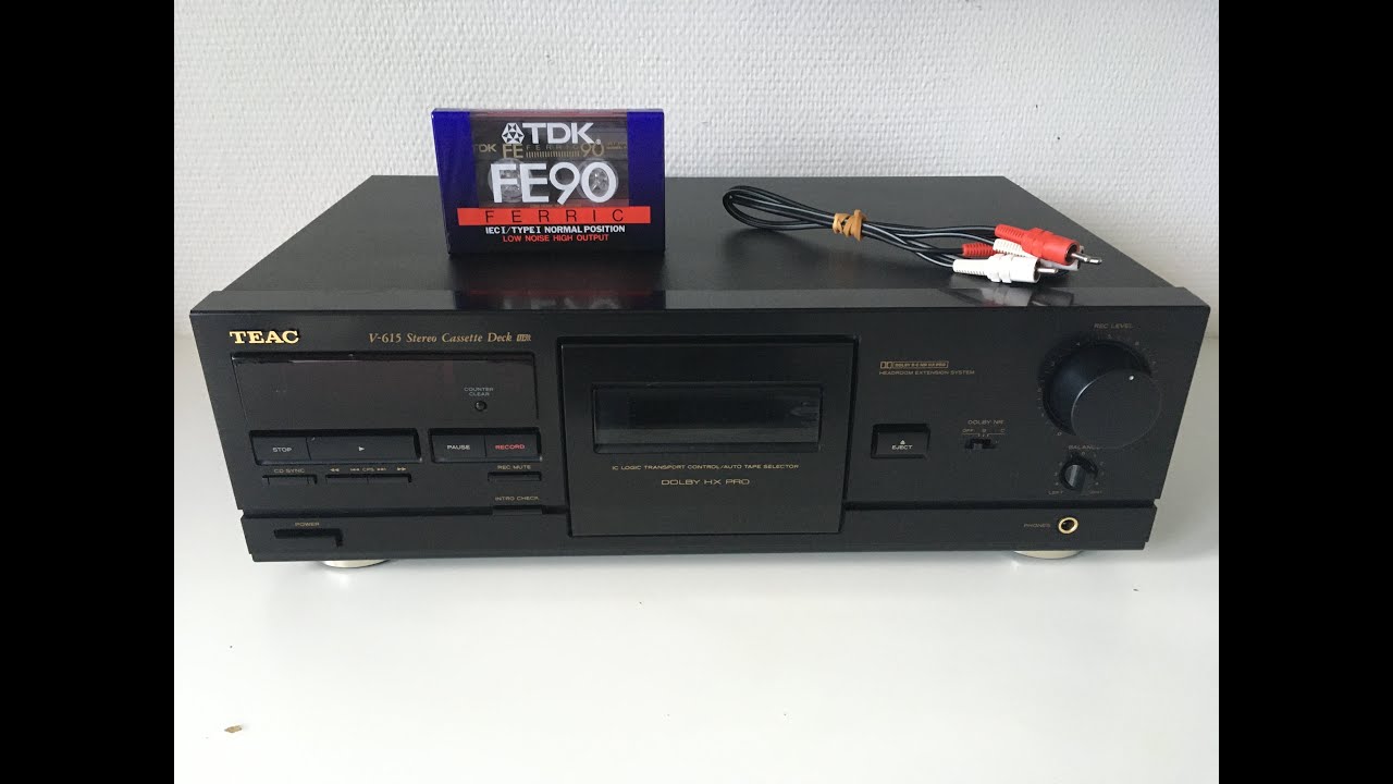 Platine cassette TEAC V 615 Stereo Cassette Deck - YouTube