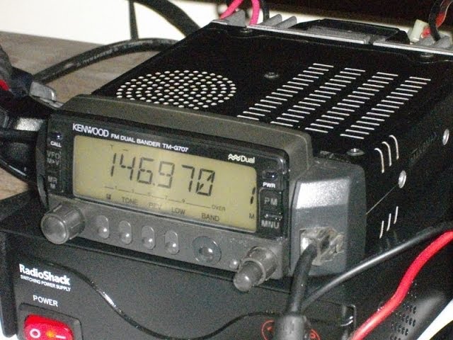 kenwood TM-G707e for the shack - YouTube
