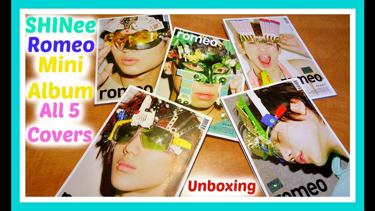SHINee Romeo Mini Album- All 5 Covers Unboxing - YouTube