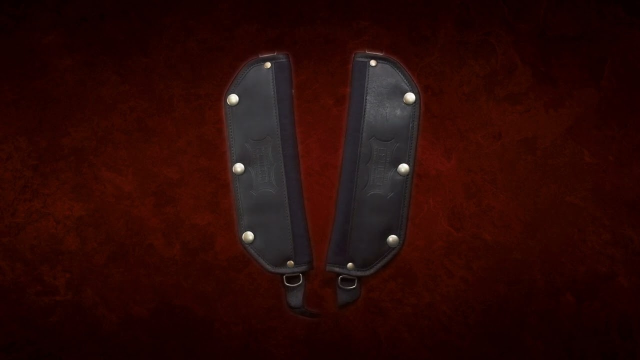 KBS-22S／ヌメ革後付ショルダーパットセット【ズレ防止タイプ】 - knicks