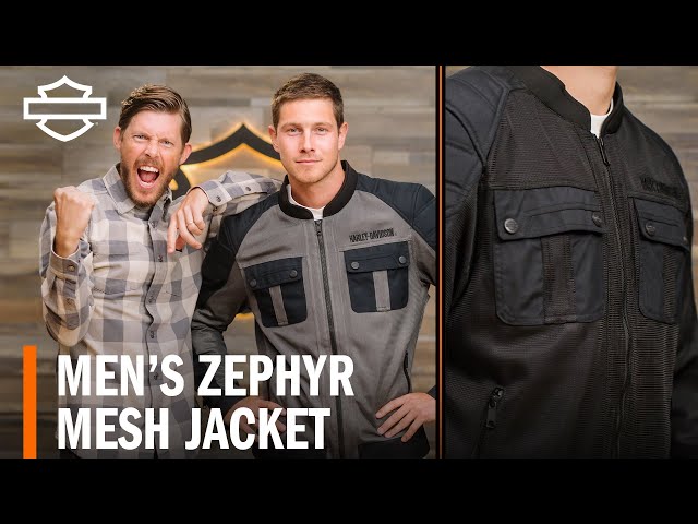 Harley-Davidson Men's Zephyr Mesh Jacket w/ Zip-out Liner Overview