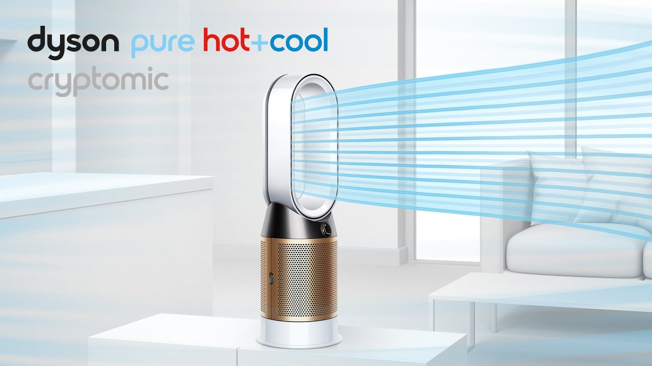 Dyson Pure Hot + Cool Cryptomic™. Projects purified air throughout