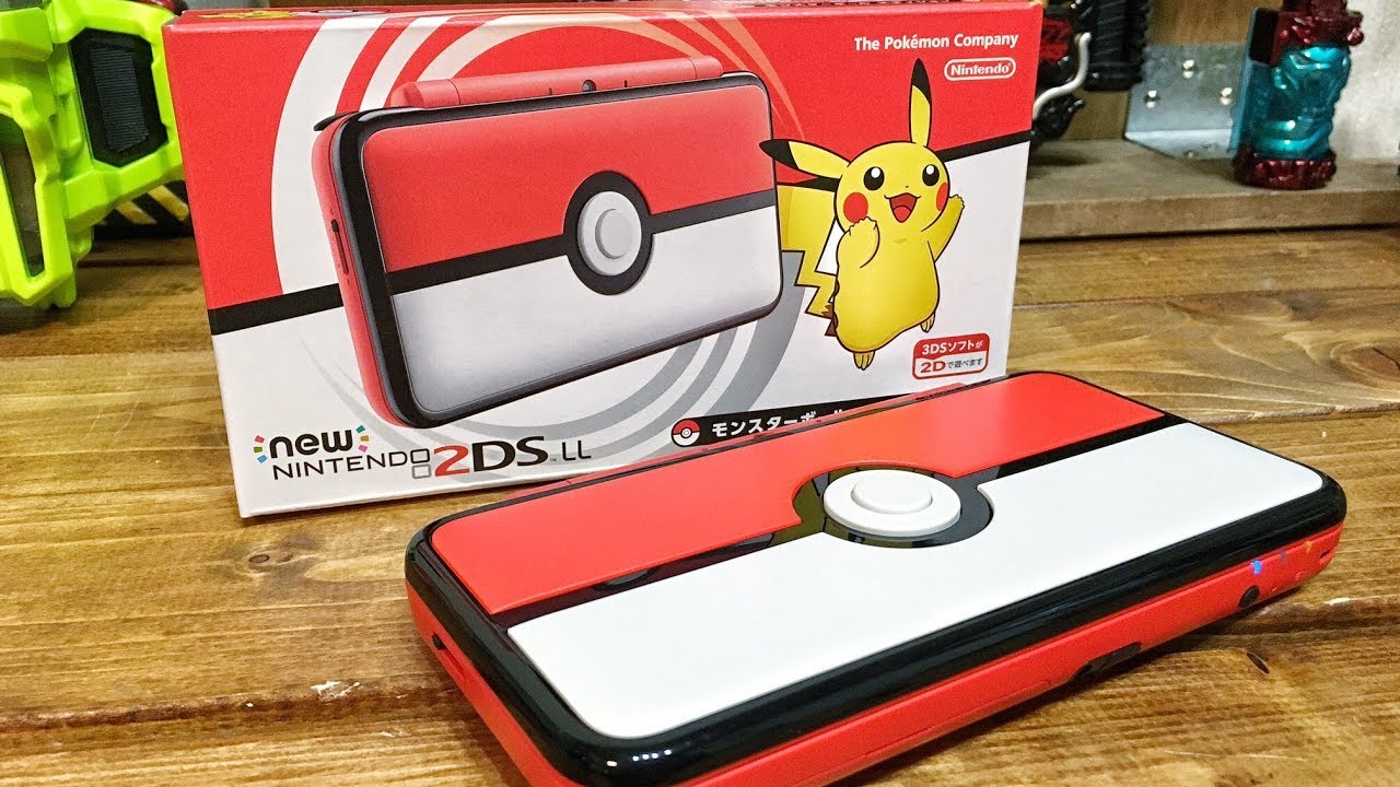 ボールのボタンが押せる!!Newニンテンドー2DSLL モンスターボール