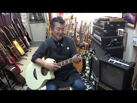YAMAHA APX-1000PW 美しいパールホワイトのエレアコ！ - YouTube