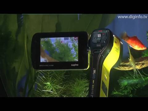 世界初の防水フルハイビジョンムービーカメラ - Xacti DMX-CA100