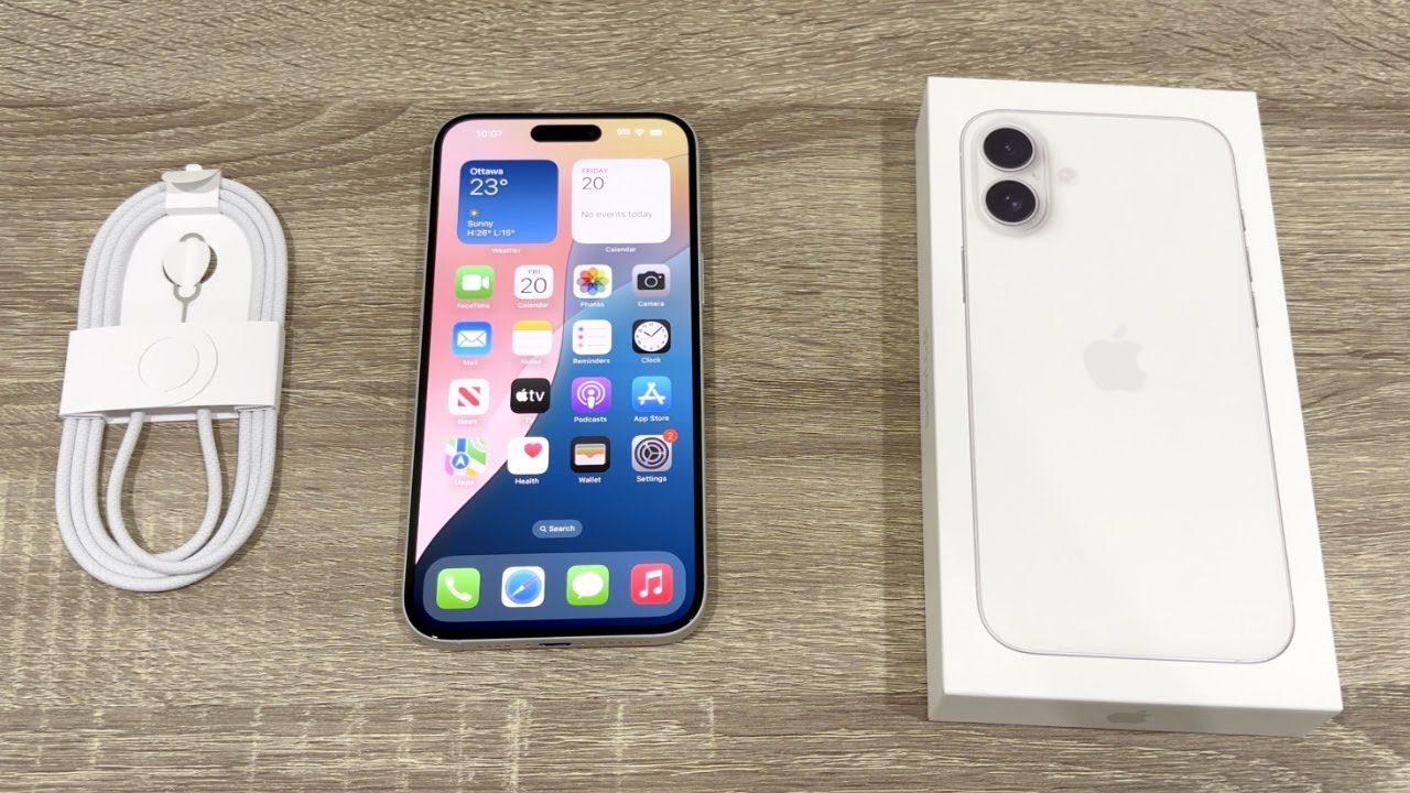 iPhone 16 Plus Unboxing: White! - YouTube