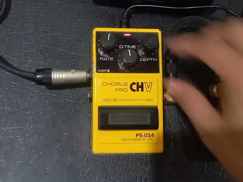 Guyatone Chorus Pro CHV - PS-034 Tokyo Sound Guitar Pedal Demo