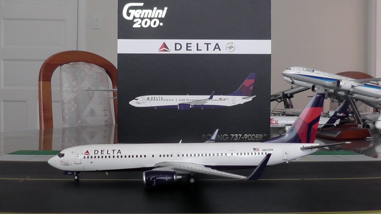 Gemini Jets 1:200 Delta Airlines 737-900ERWL Unboxing and Review