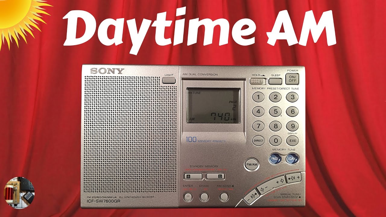 Sony ICF-SW7600GR Shortwave Radio Daytime AM - YouTube