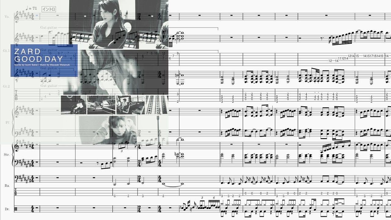 Band-Score]GOOD DAY(ZARD) - YouTube
