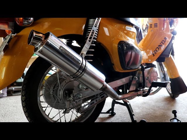 バイクDIY】クロスカブ50に SP武川のボンバーマフラー取り付けてみた