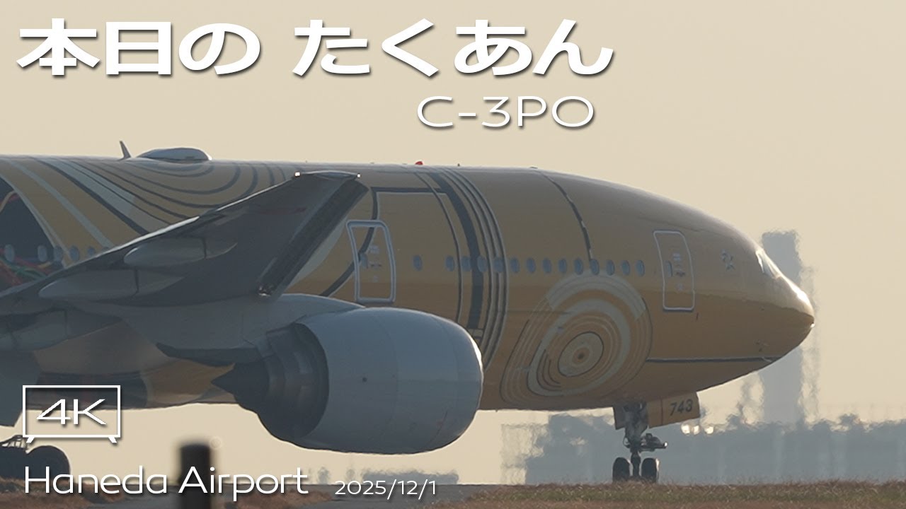 4K たっぷり たくあん】ANA B777-200ER (JA743A ANA StarWars Jets C