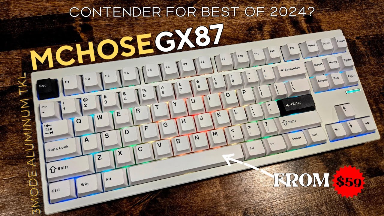 Mchose GX87 Ultra Review and Sound Test KTT Vintage White - YouTube