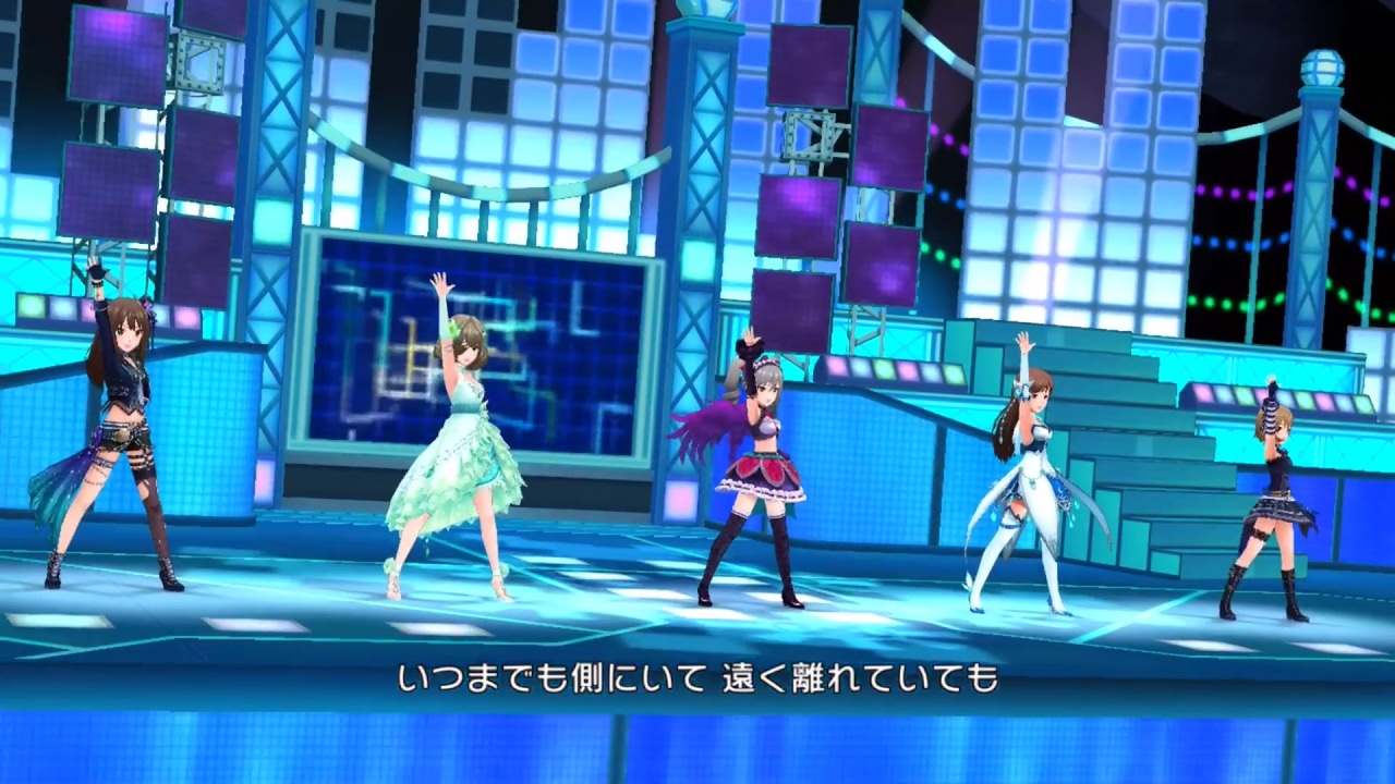 デレステ」Nation Blue (Game ver.) 渋谷凛、高垣楓、神崎蘭子、新田
