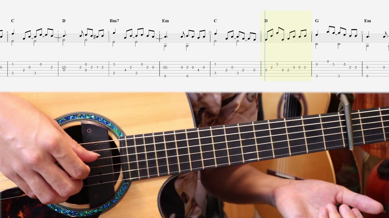 Includes TAB notation! This is the easiest solo guitar lesson ever