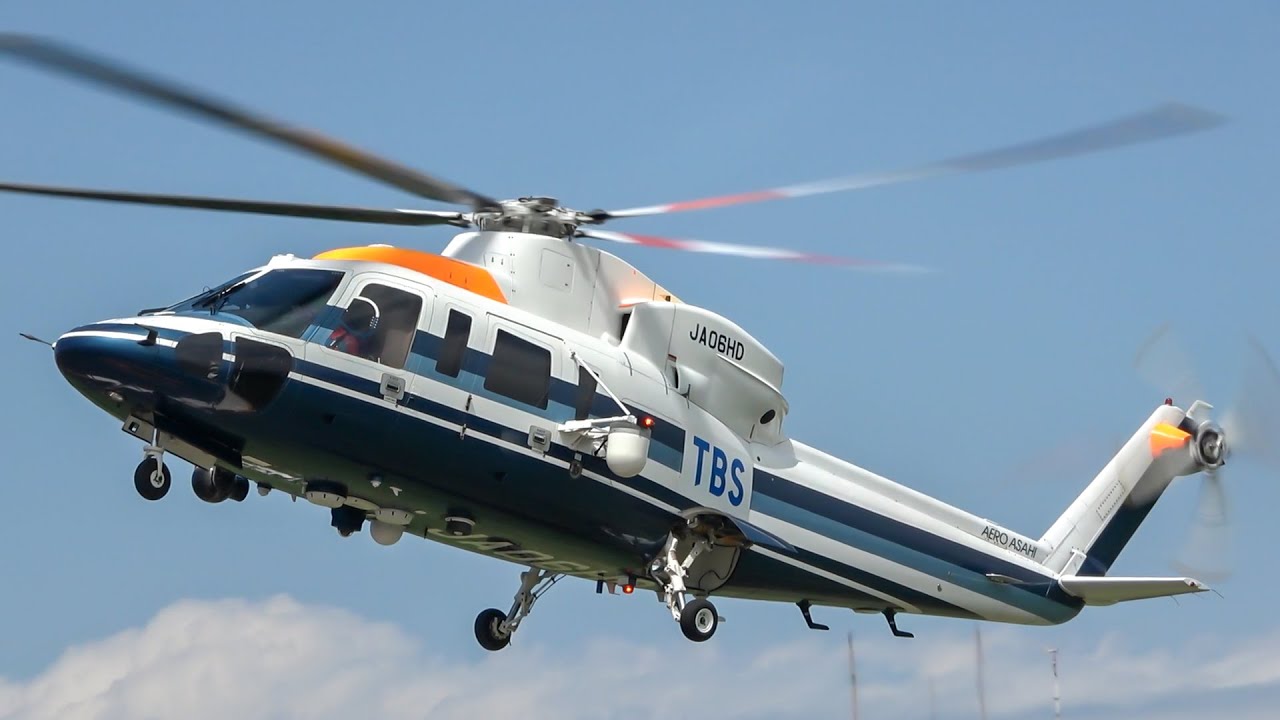 ヘリコプター シコルスキー S-76C JA06HD 朝日航洋 TBS 取材ヘリ 東京