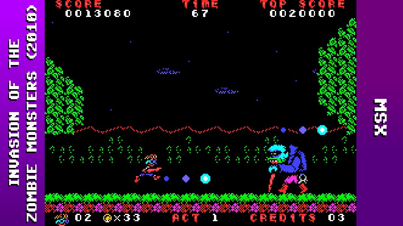 Invasion of the Zombie Monsters Longplay (MSX) [QHD] - YouTube