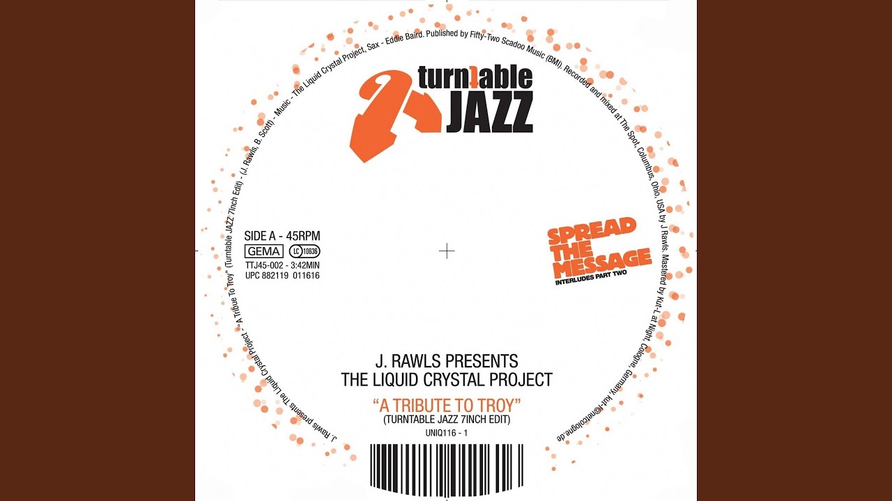 J. RAWLS PRESENTS THE LIQUID CRYSTAL PROJECT ‎/ A TRIBUTE TO TROY