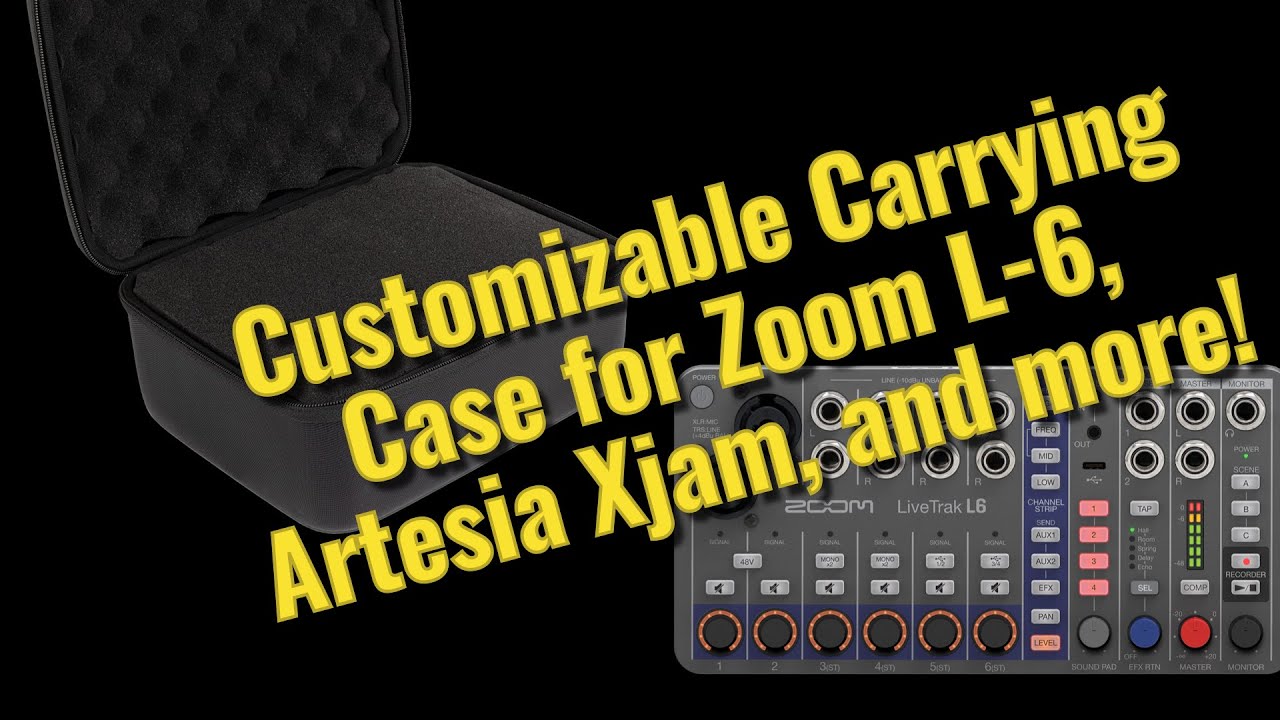 Carrying Case for Zoom L-6, Xjam, and More! - YouTube