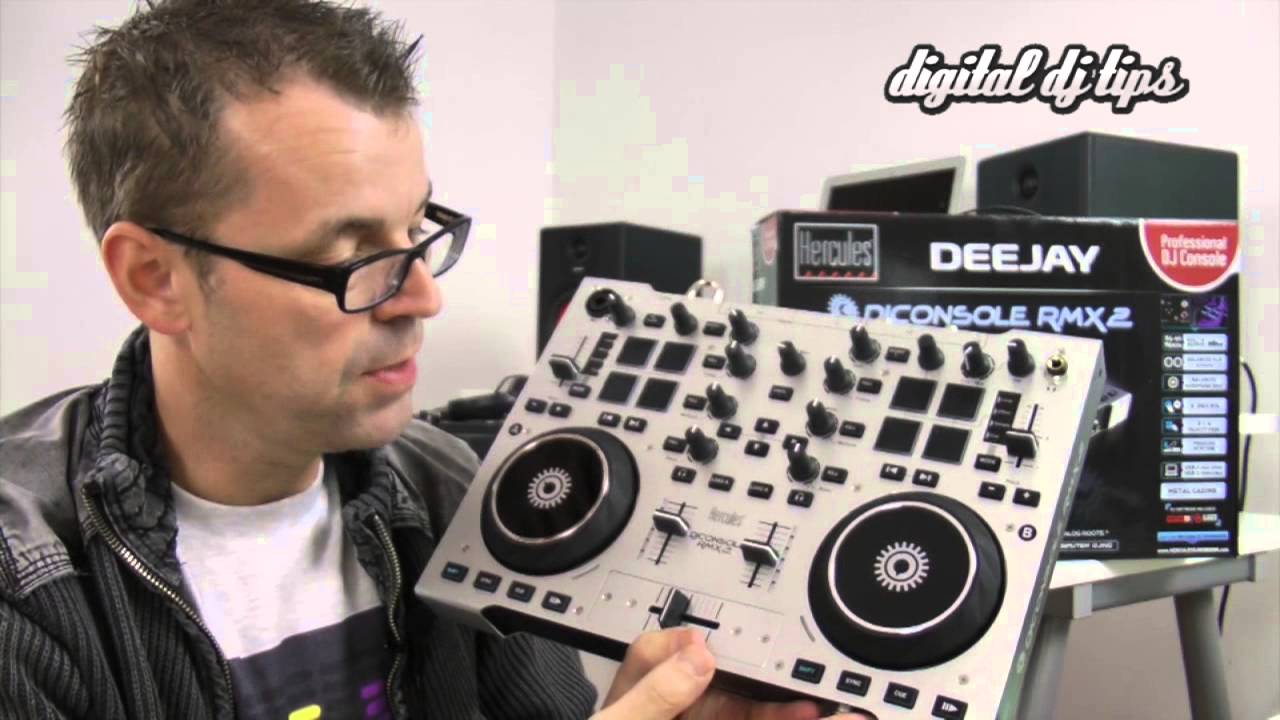 Hercules DJ Console RMX2 Controller Review - YouTube