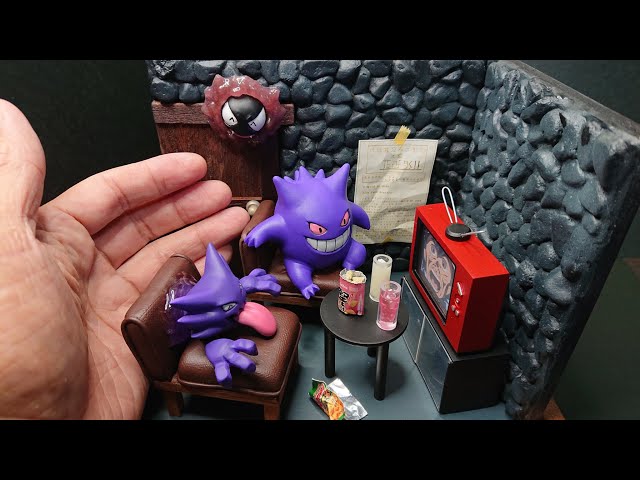 Sculpting Pokemon Gengar Clay Art ポケモン・ゲンガー作ってみた