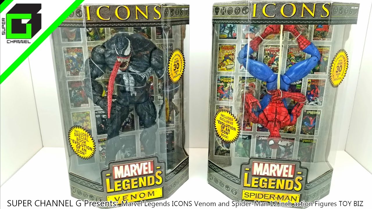 Marvel Legends ICONS Venom and Spider-man UNBOXING! 12 inch action