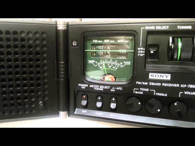 Sony icf 7800 shortwave test - YouTube