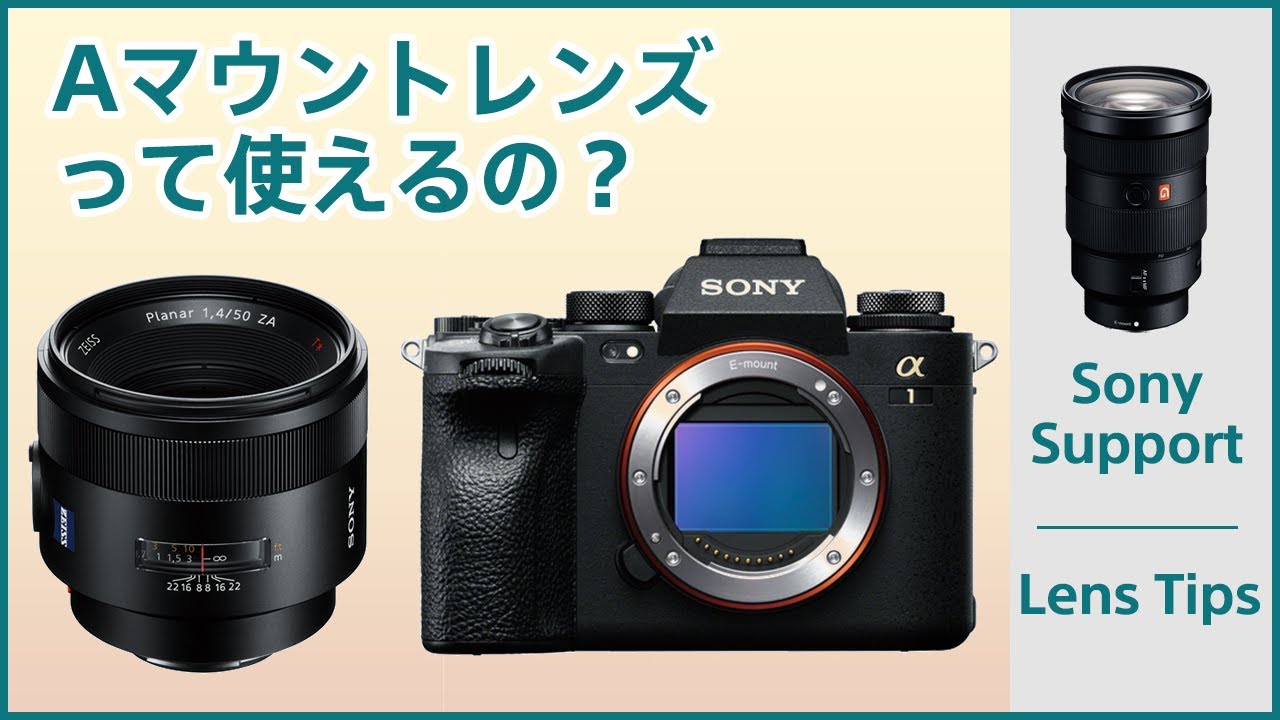 Aマウントレンズって使えるの？ | レンズTIPS | ソニー
