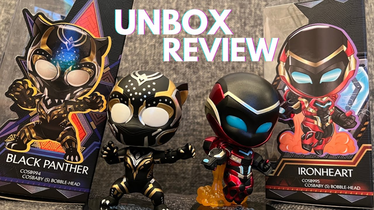 Hot Toys Wakanda Forever Black Panther & Ironheart Cosbaby Unbox