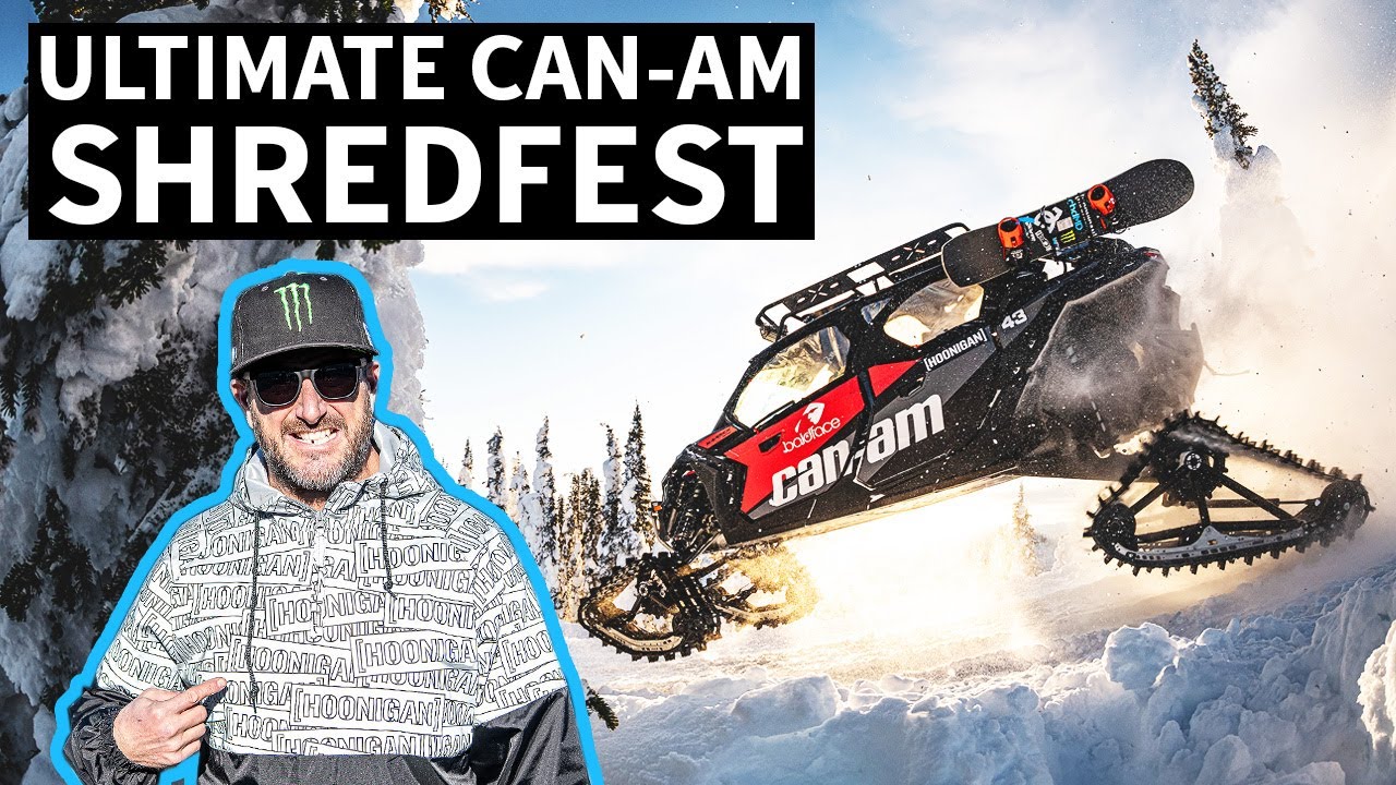 Shredfest in the ULTIMATE Can-Am - Ken Block at the Best Snow Cat