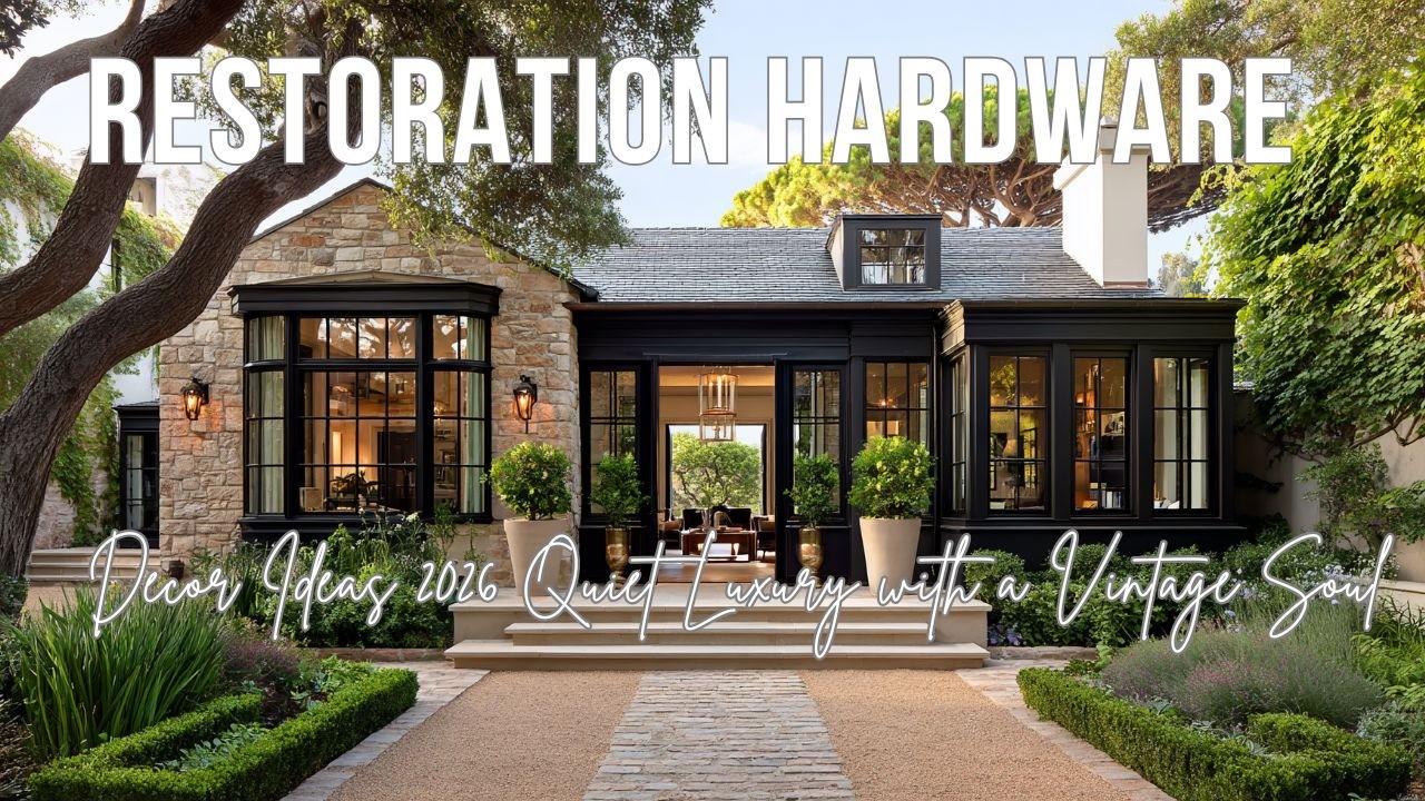 Decor Ideas 2026 x Restoration Hardware – Quiet Luxury with a